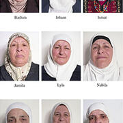 Combined portraits of nine women elders